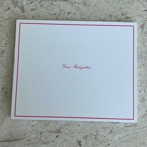 Kate Spade babysitter note cards